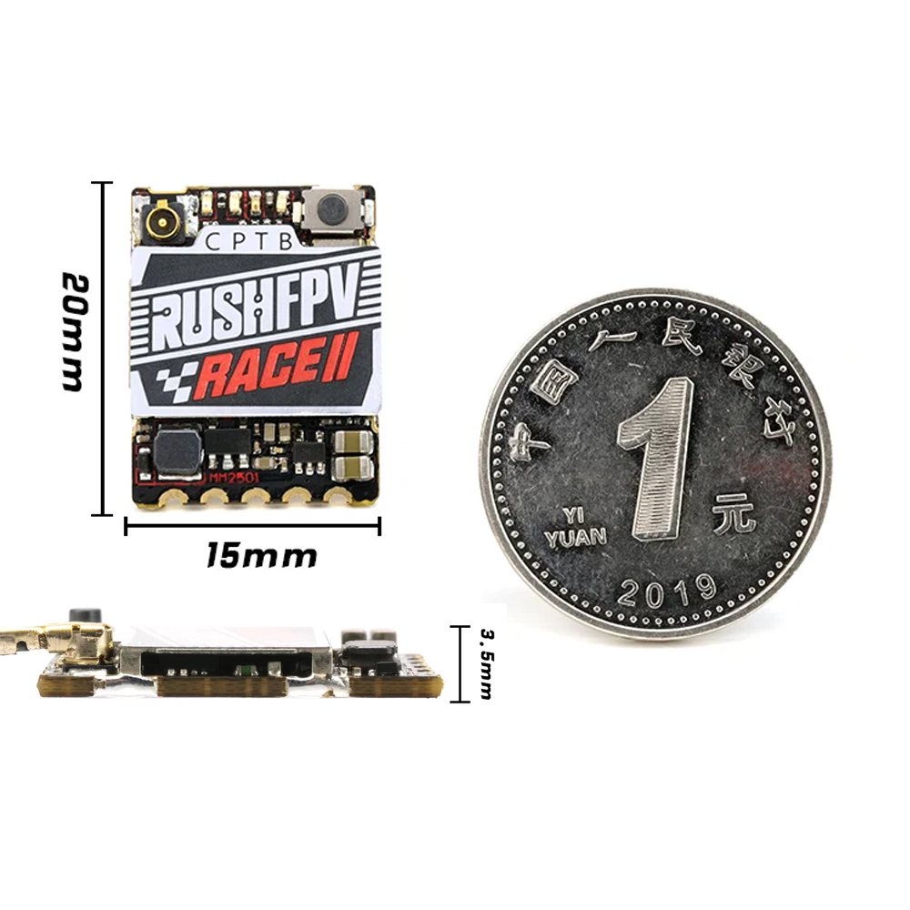 Émetteur vidéo VTX Rushfpv Rus - Drone Battery avis et prix